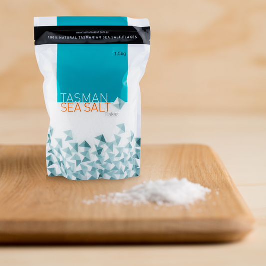 Tasman Sea Salt Natural Flakes | 1.5kg Each | 8 Count