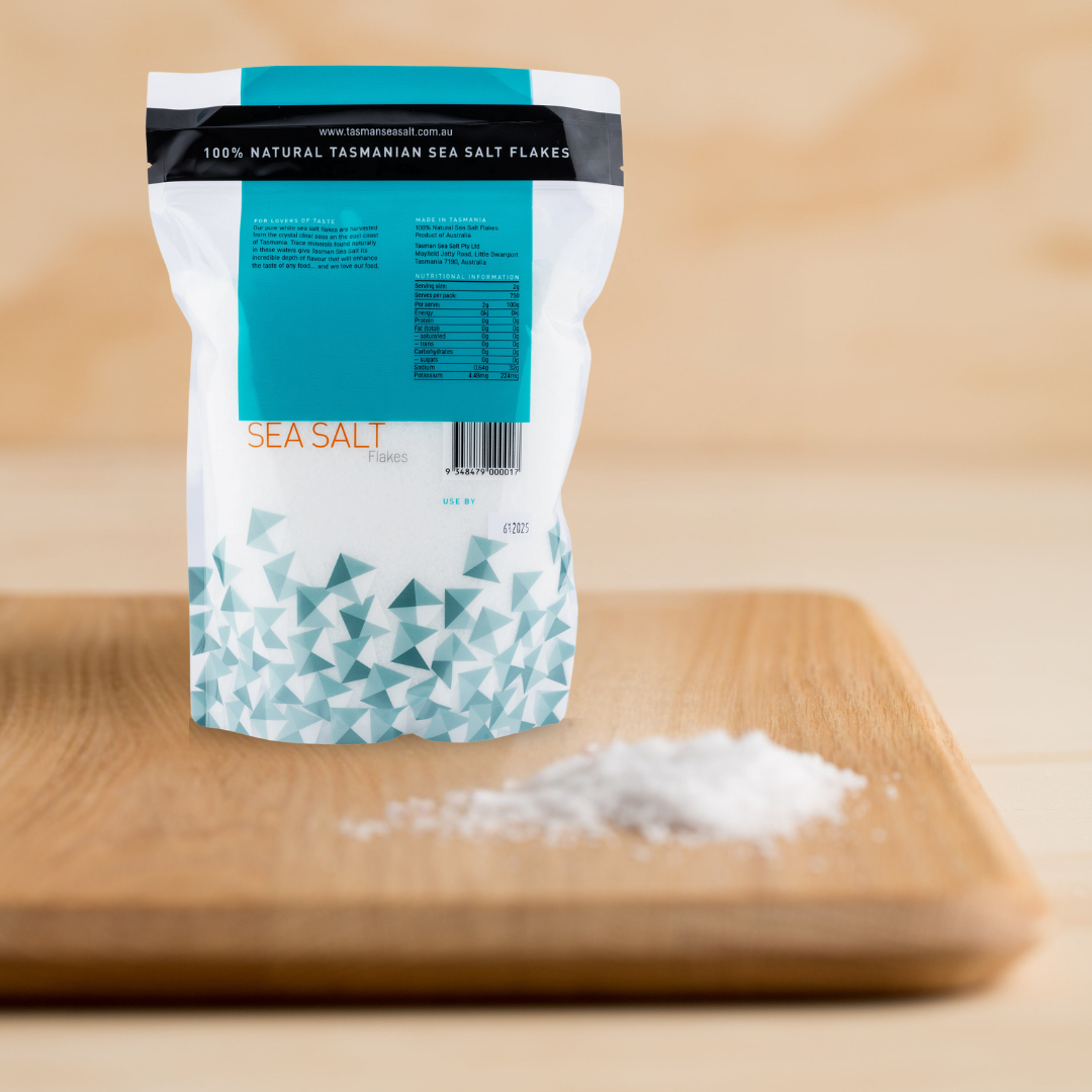 Tasman Sea Salt Natural Flakes | 1.5kg Each | 8 Count